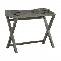 OSP Home Furnishings BRT55-GRY Barton Writing Desk in Grey finish